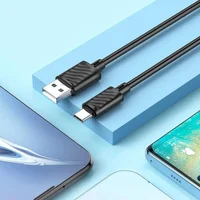 Дата кабель Hoco X88 Gratified USB to Type-C (1m) Black