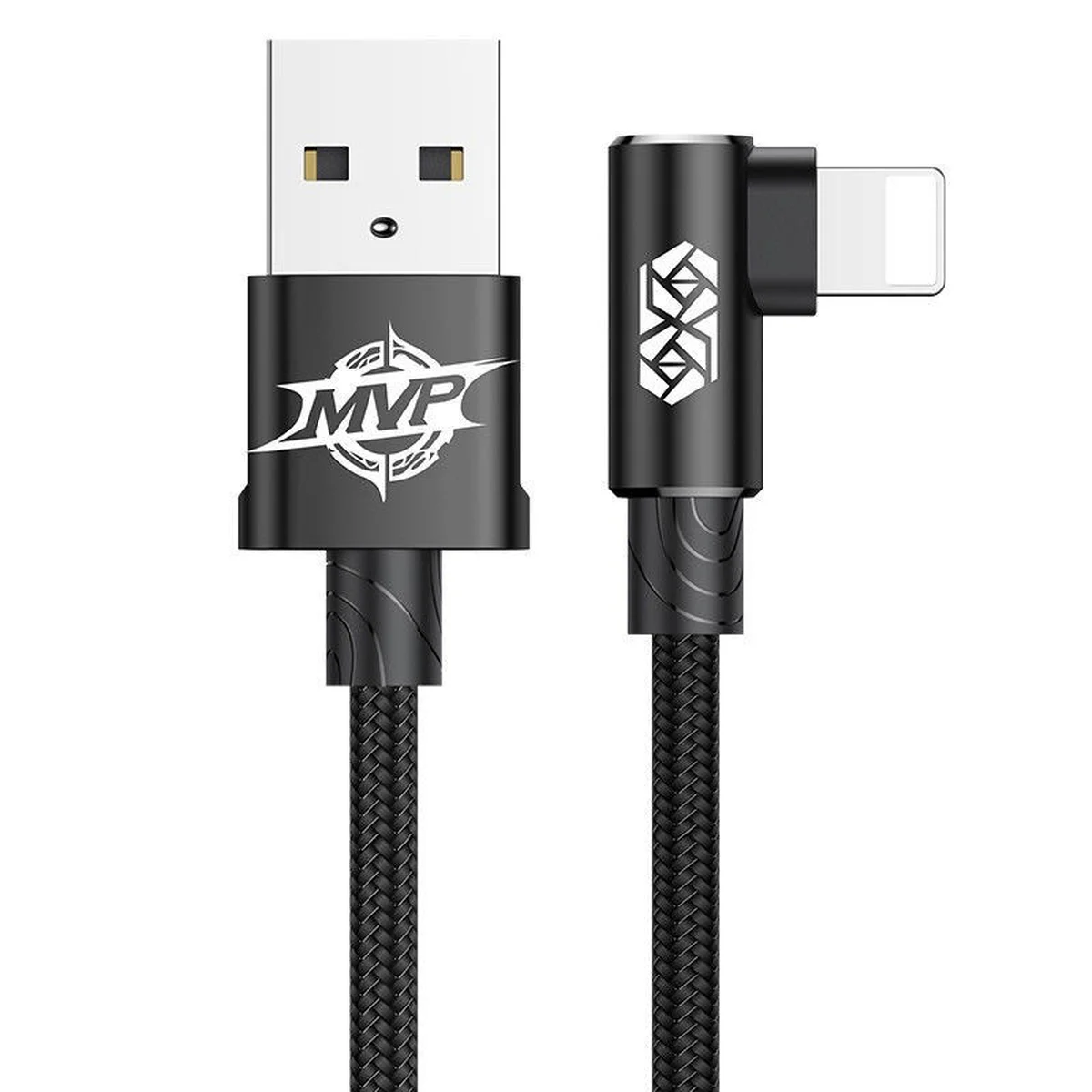Дата кабель Baseus MVP Elbow L-образное подключение USB to Lightning 1.5A (2m) (CALMVP-A) Черный