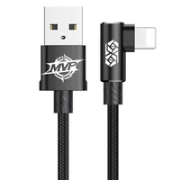 Дата кабель Baseus MVP Elbow L-образное подключение USB to Lightning 1.5A (2m) (CALMVP-A) Черный