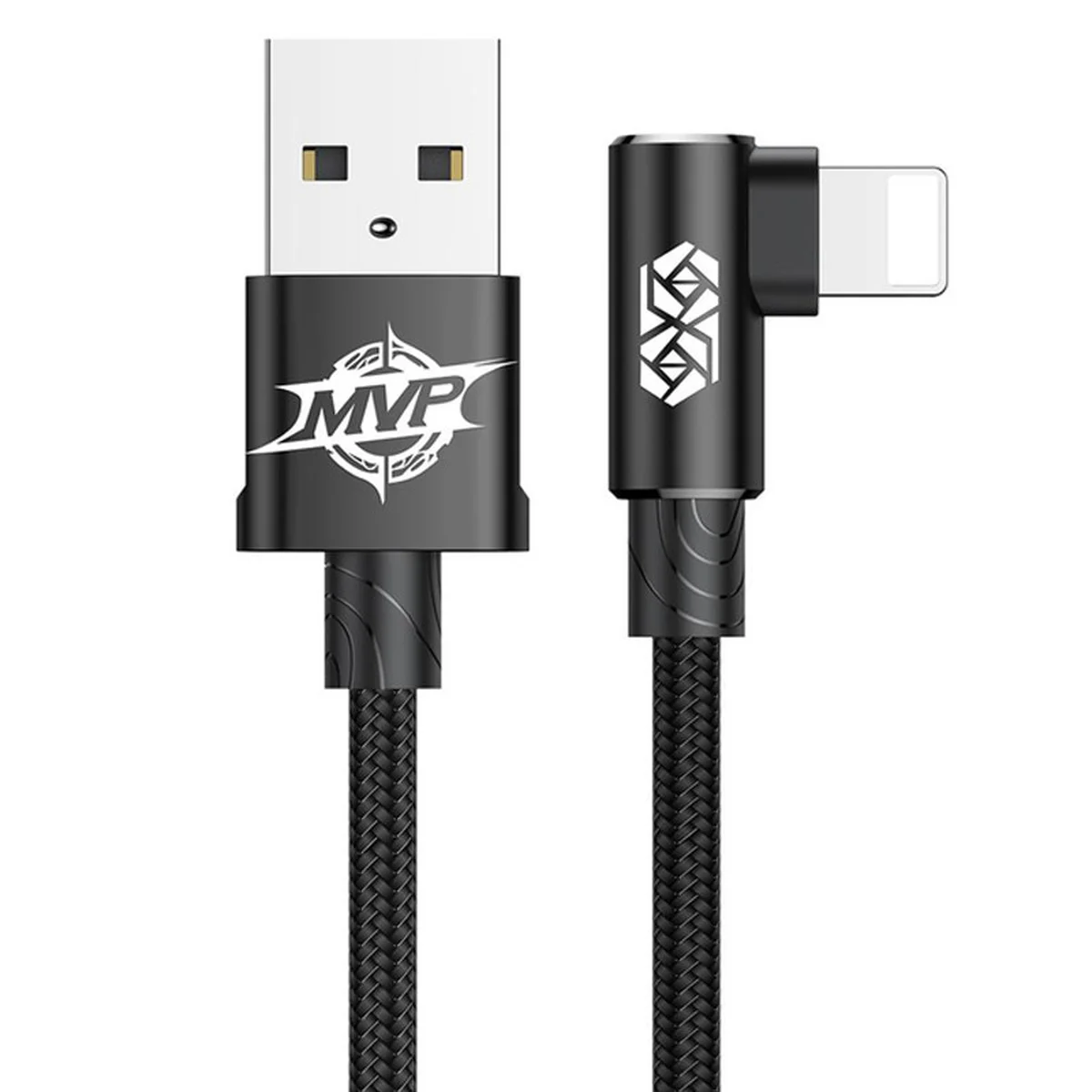 Дата кабель Baseus MVP Elbow Lightning Cable 2.4A (1m) (CALMVP) Black