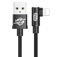Дата кабель Baseus MVP Elbow Lightning Cable 2.4A (1m) (CALMVP) Black
