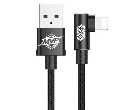 Дата кабель Baseus MVP Elbow Lightning Cable 2.4A (1m) (CALMVP) Black