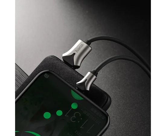 Дата кабель Hoco U67 "Soft Silicone" Type-C (1.2m) Черный