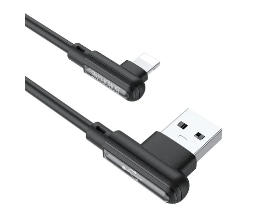 Дата кабель Borofone BX58 Lucky USB to Lightning (1m) Черный