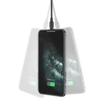 Дата кабель Hoco X52 "Sereno magnetic" USB to Lightning (1m) Чорний