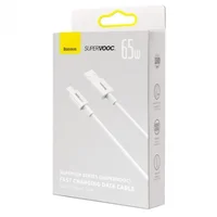 Дата кабель Baseus Superior Series (SUPERVOOC) Fast Charging USB to Type-C 65W 1m (CAYS00090) White