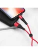 Дата кабель Hoco X38 Cool Lightning (1m) Красный