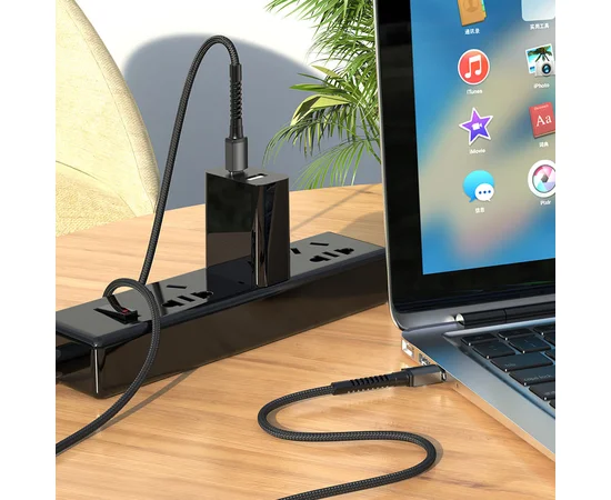 Дата кабель Hoco X71 "Especial" Type-C to Type-C 60W (1m) Чорний