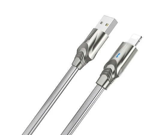 Дата кабель Borofone BU12 Synergy USB to Type-C (1.2m) Серебряный