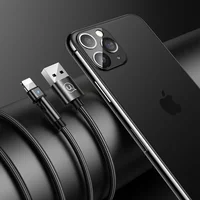 Дата кабель USAMS US-SJ476 U60 Rotatable USB to Lightning (1m) Черный