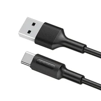 Дата кабель Borofone BX1 EzSync USB to Type-C (1m) Чорний