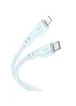 Дата кабель Hoco X97 Crystal color Type-C to Lightning 20W (1m) Light blue