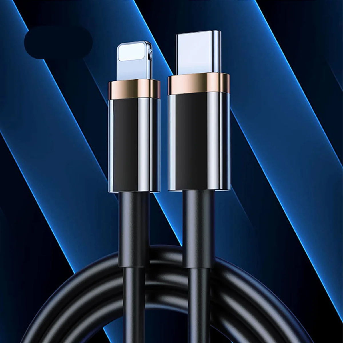 Дата кабель Usams US-SJ484 U63 Type-C To Lightning 20W PD (1.2m) Чорний