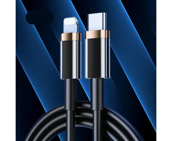 Дата кабель Usams US-SJ484 U63 Type-C To Lightning 20W PD (1.2m) Черный