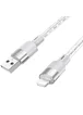 Дата кабель Hoco X99 Crystal Junction USB to Lightning (1.2m) Gray