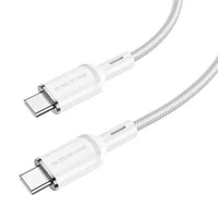 Дата кабель Borofone BX90 Cyber Type-C to Type-C (1m) White