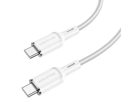 Дата кабель Borofone BX90 Cyber Type-C to Type-C (1m) White