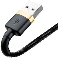 Дата кабель Baseus Cafule Lightning Cable 1.5A (2m) (CALKLF-C) Золотой / Черный