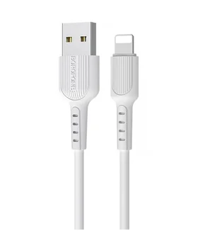 Дата кабель Borofone BX16 USB to Lightning (1m) Белый Дата кабель Borofone BX16 USB to Lightning (1m) Белый