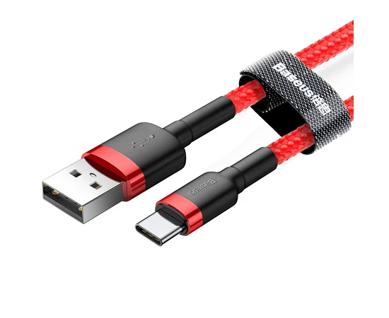 Дата кабель Baseus Cafule Type-C Cable 3A (0.5m) Красный