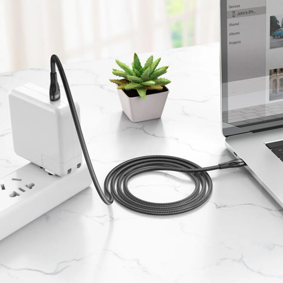 Дата кабель Borofone BX61 Source 60W Type-C to Type-C (1m) Black