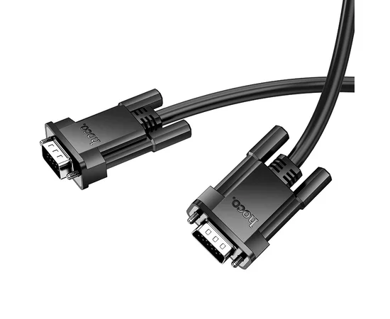 Дата кабель Hoco US11 VGA male to VGA male HD (1m) Black