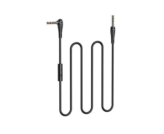 Аудио кабель Aux Hoco UPA15 With Mic (1m) Черный