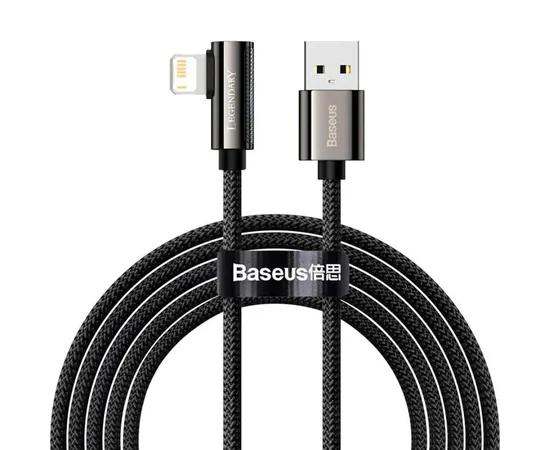 Дата кабель Baseus Legend Series Elbow USB to Lightning 2.4A (1m) (CALCS-01) Black