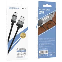 Дата кабель Borofone BX28 Dignity USB to Type-C (1m) Metal gray