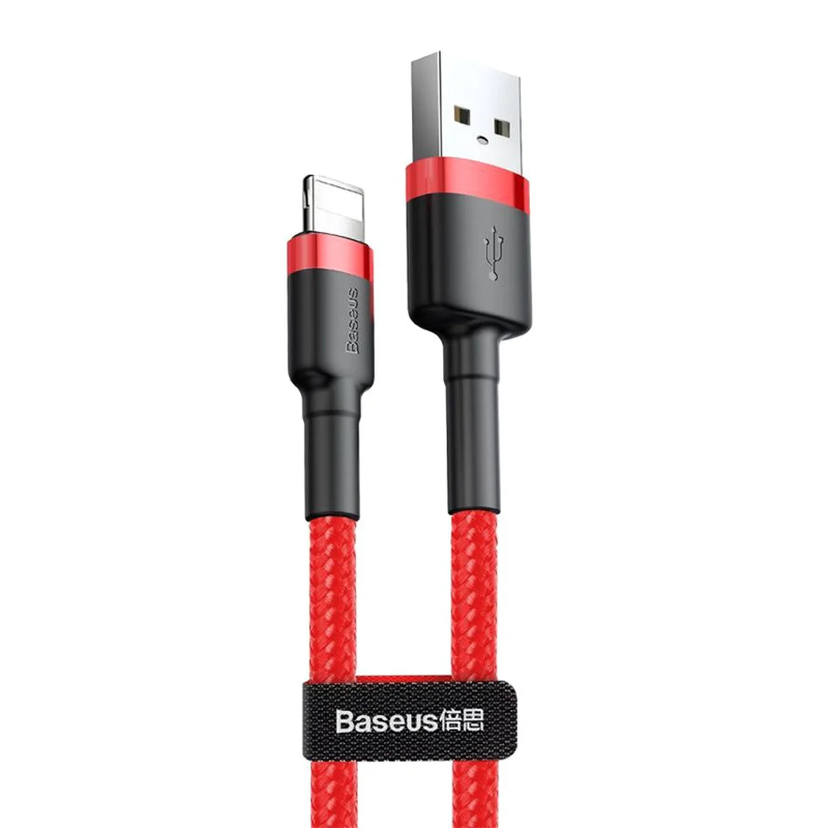 Дата кабель Baseus Cafule Lightning Cable 2.4A (1m) (CALKLF) Червоний