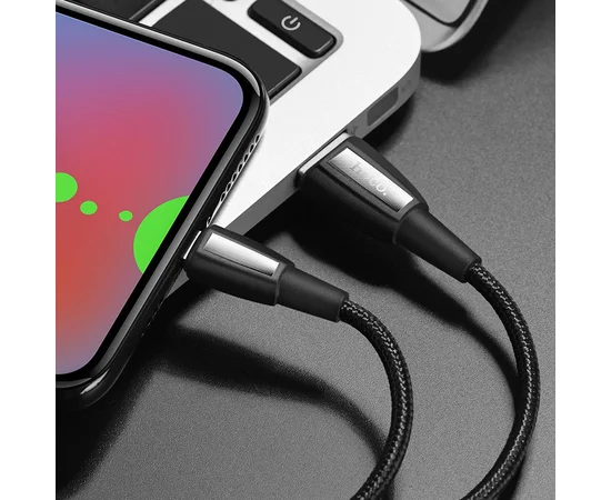 Дата кабель Hoco X39 "Titan" MicroUSB (1m) Черный
