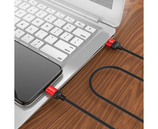 Дата кабель Borofone BX28 Dignity USB to Lightning (1m) Красный