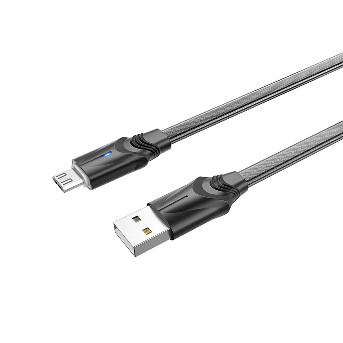 Дата кабель Borofone BU12 Synergy USB to MicroUSB (1.2m) Черный
