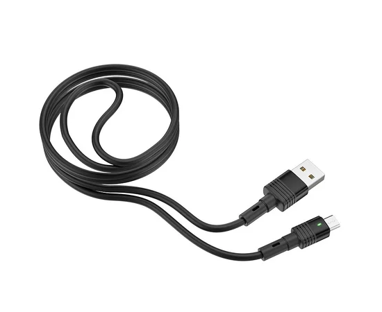 Дата кабель Hoco U82 "Cool grace" MicroUSB (1.2 m) Черный