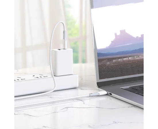 Дата кабель Hoco X70 Ferry Type-C to Type-C 60W (1m) Білий