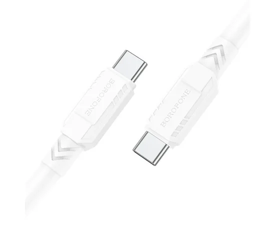 Дата кабель Borofone BX81 Type-C to Type-C 60W (1m) Білий