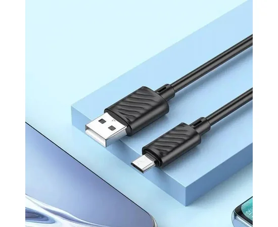 Дата кабель Hoco X88 Gratified USB to Micro-USB (1m) Black
