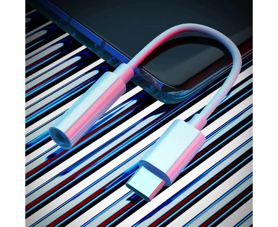 Переходник Celebrat D8 Type-C - 3.5 AUX Белый