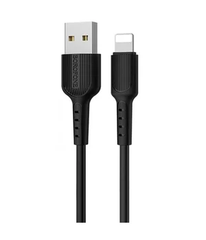 Дата кабель Borofone BX16 USB to Lightning (1m) Черный Дата кабель Borofone BX16 USB to Lightning (1m) Черный
