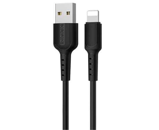 Дата кабель Borofone BX16 USB to Lightning (1m) Черный