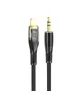 Аудио кабель Aux Hoco UPA25 (AUX 3.5 to Lightning) (1m) Black