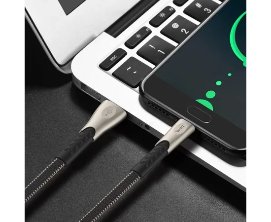 Дата кабель Hoco U48 USB to Type-C (2.4A) (1.2m) Черный