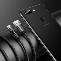 Дата кабель USAMS US-SJ478 U60 Rotatable USB to MicroUSB (1m) Черный