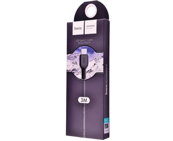 Дата кабель Hoco X20 Flash Type-C Cable (3m) Черный