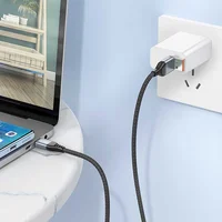 Дата кабель Hoco U128 Viking 2in1 USB/Type-C to Type-C (1m) Black