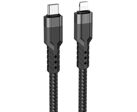 Дата кабель Hoco U110 charging data sync Type-C to Lightning (1.2 m) Черный