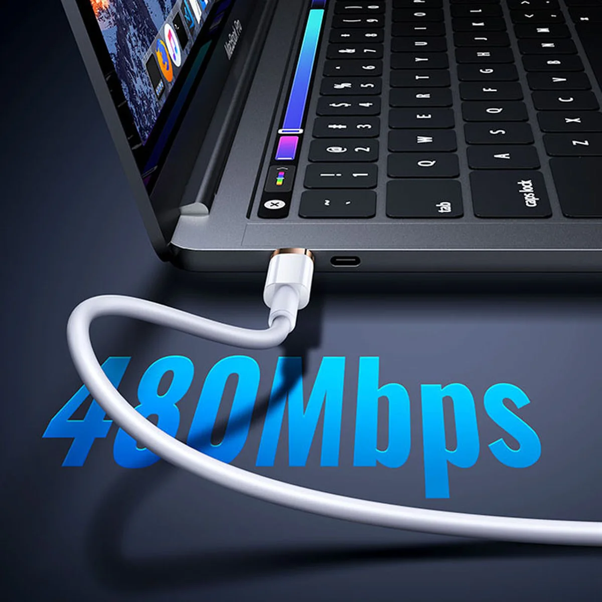 Дата кабель Usams US-SJ484 U63 Type-C To Lightning 20W PD (1.2m) Белый