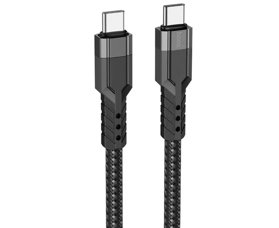 Дата кабель Hoco U110 charging data sync Type-C to Type-C 60W (1.2 m) Черный