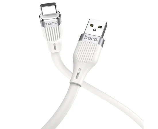 Дата кабель Hoco U72 "Forest Silicone" Type-C (1.2М) Белый