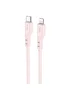 Дата кабель Hoco X97 Crystal color Type-C to Lightning 20W (1m) Light pink